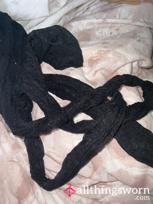 Very Worn And Ripped Tights