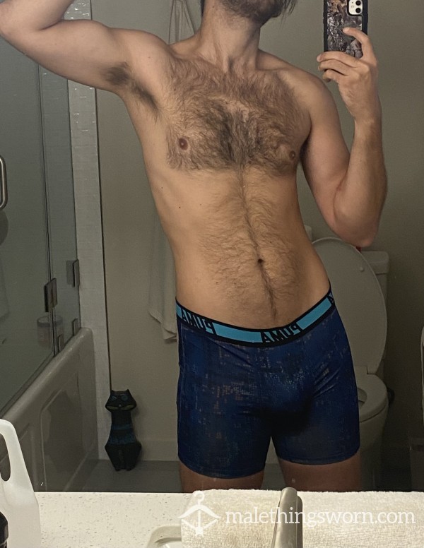 Very Worn Athletic Men’s Boxers For College Jock