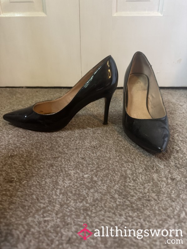 Very Worn Black High Heels