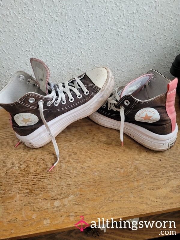 Very Worn Converse High Tops