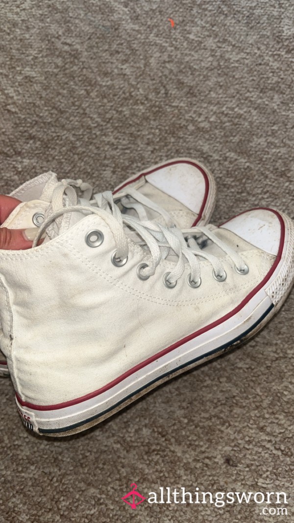 Very Worn Converse Trainers