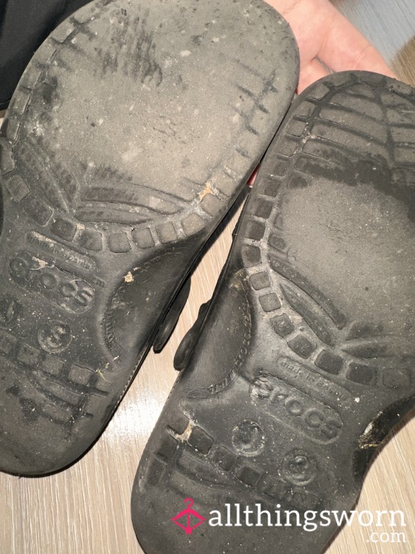 Very Worn Crocs, 4 Years Wear🐊