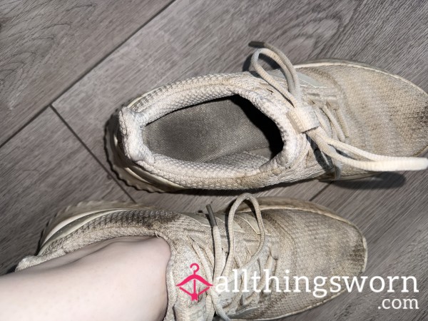 VERY WORN Dirty Stinky Adidas Running Shoes 👟