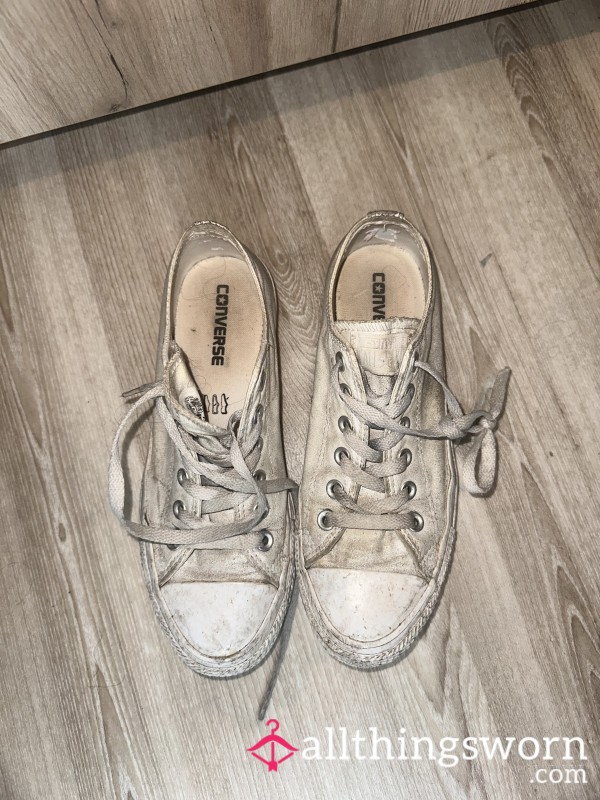 Very Worn , Dirty White Converse