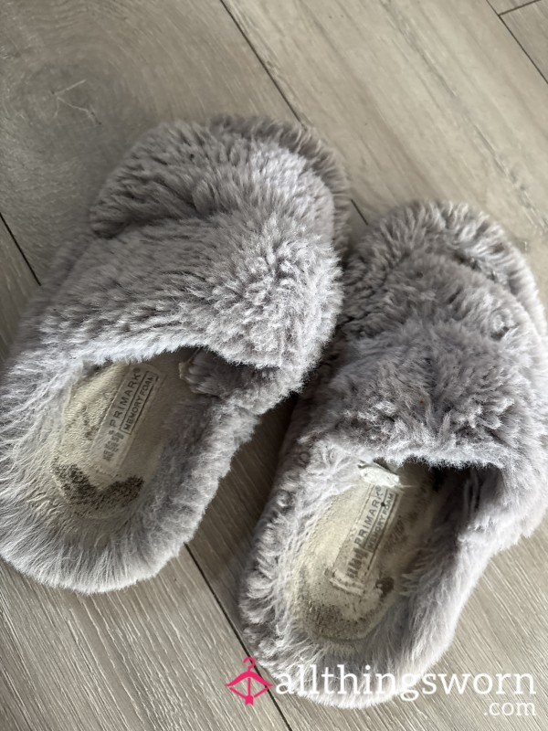 Very Worn Fluffy Slippers