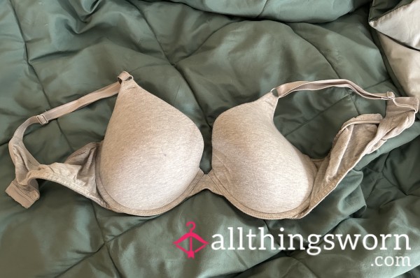 Very Worn Gray Bra