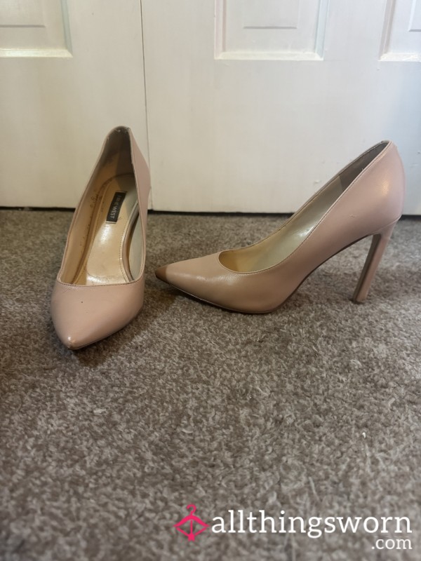 Very Worn Nude High Heels