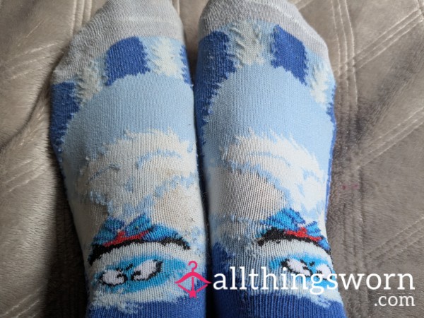 Very Worn Out B*mble Christmas Socks