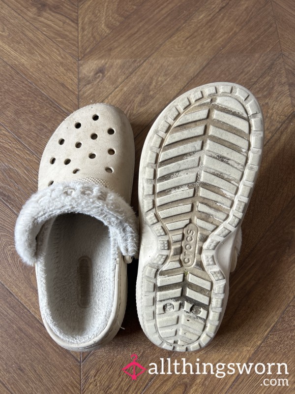 Very Worn School Crocs