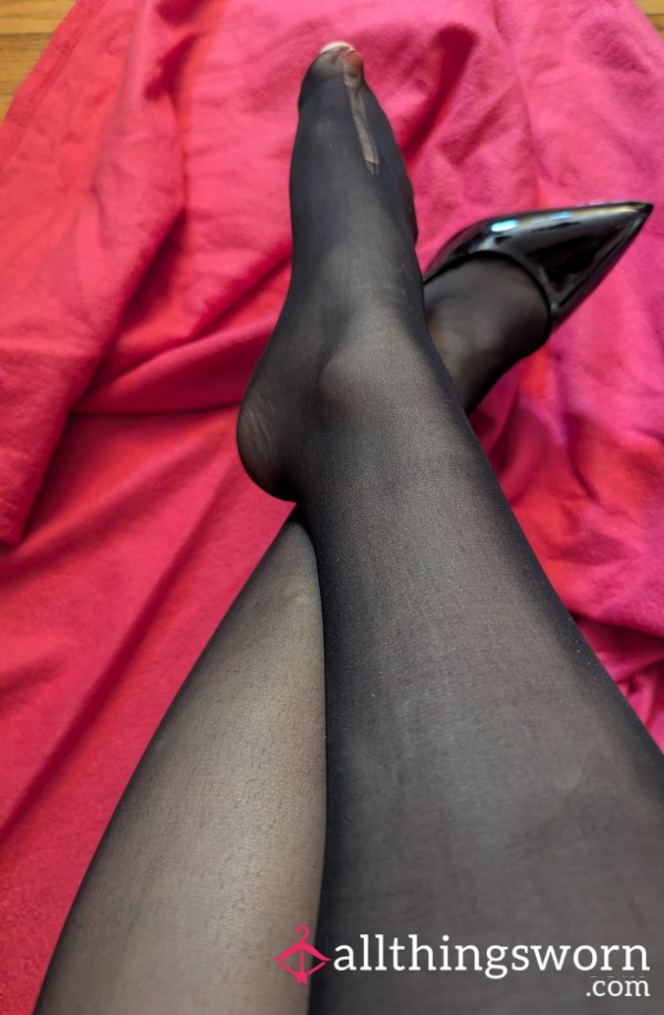 Very Worn Sheer Pantyhose