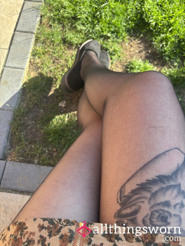 Very Worn Silky Pantyhose