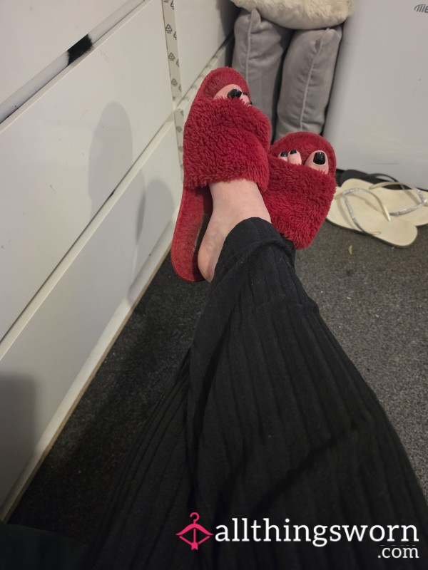 Very Worn Summer Sweaty Sticky Slippers