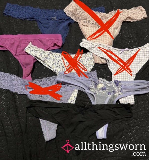 Very Worn Thongs 🖤 (S–L)