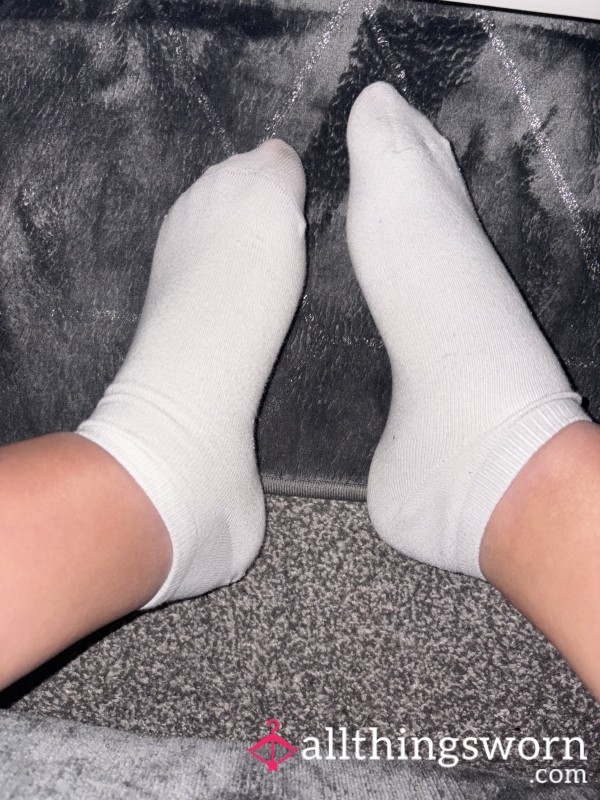 Very Worn White Socks