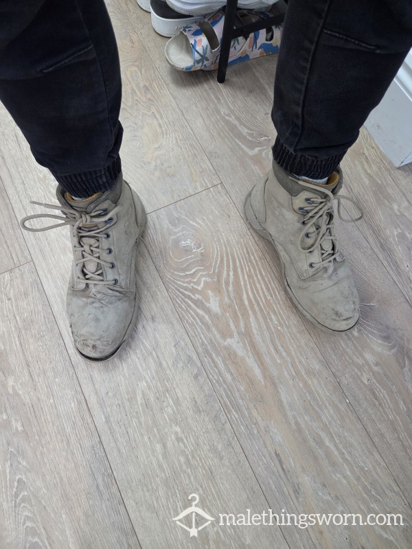 Very Worn Work Boots