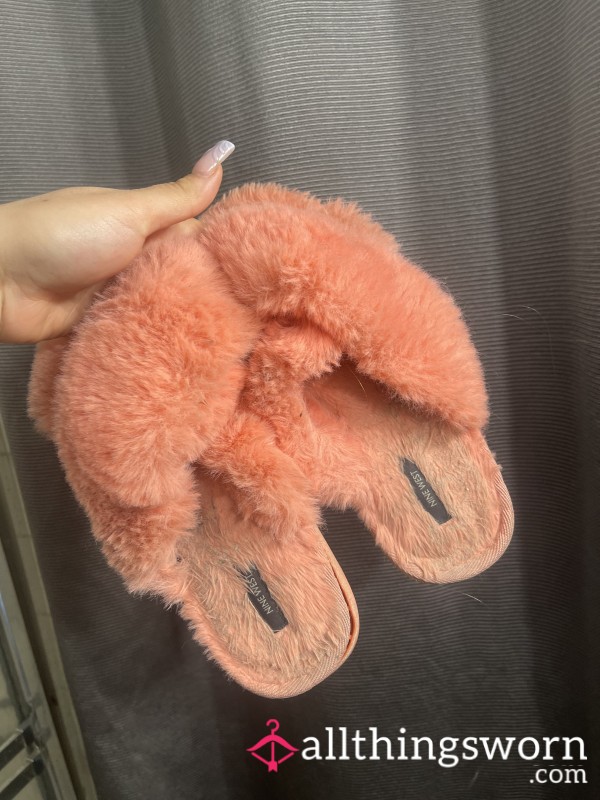 Vibrant, Pink Slippers, Very Filthy And Dirty🤢