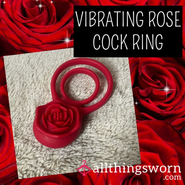 Used Vibrating Rose C*ck Ring