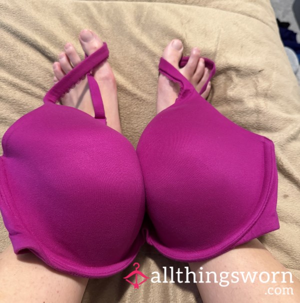 Victoria Secret 34D Used Bra Purple Pink