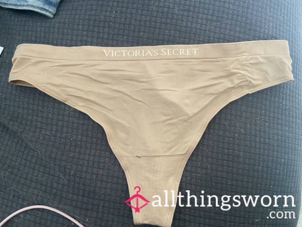Victoria Secret Beige Thong