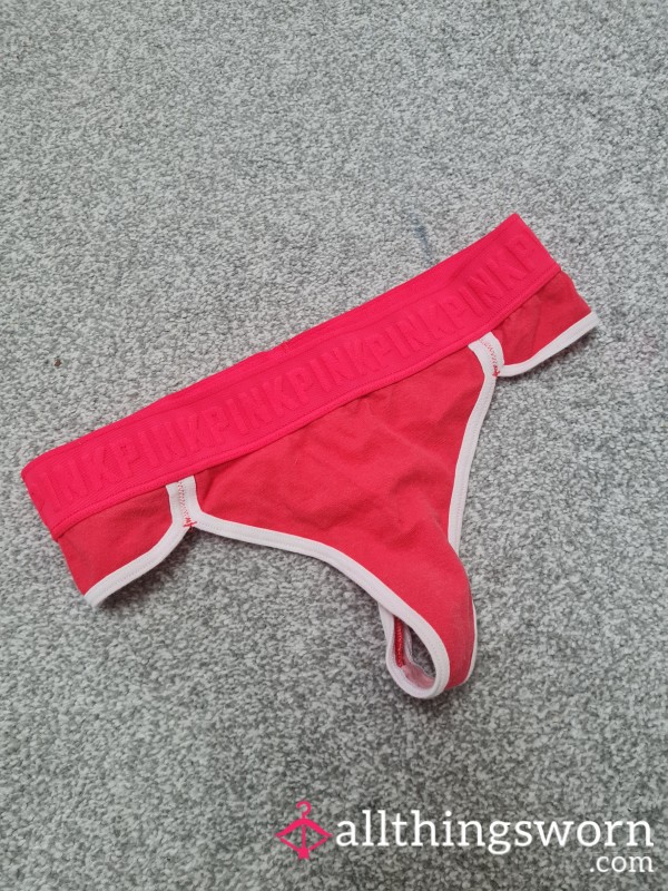 Victoria Secret Cotton Red Thong