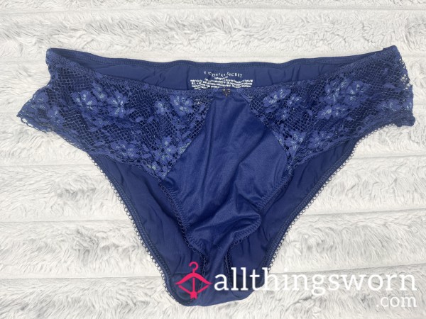 Victoria Secret Dark Blue Lacy Pantie
