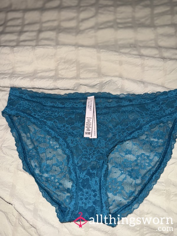Victoria Secret Gorgeous Laced Blue Panties