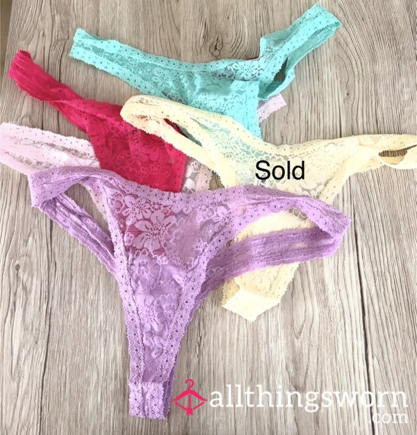 Victoria Secret Lace Thongs