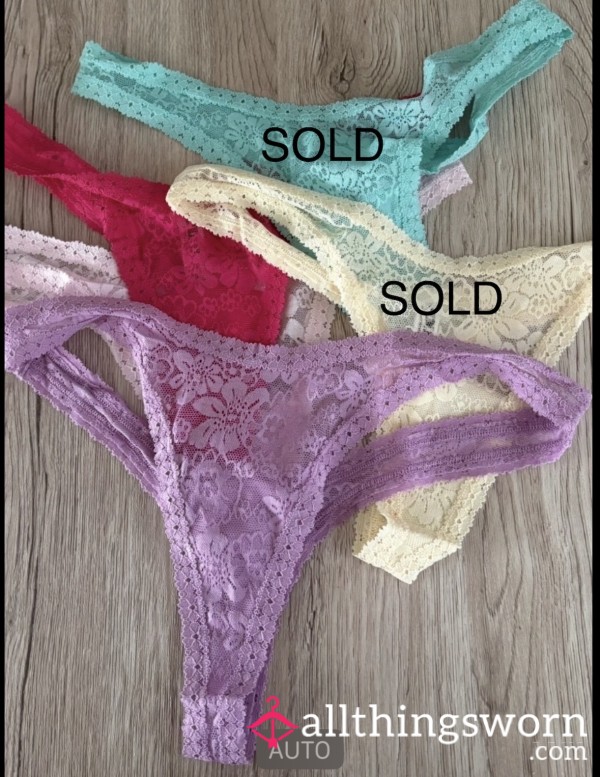 Victoria Secret Lace Thongs