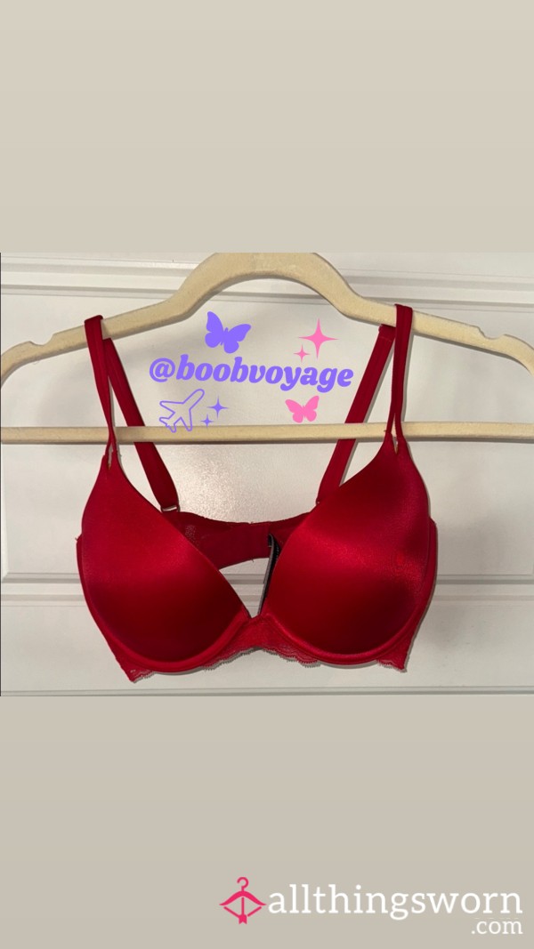 Victoria Secret Very S**y Red Lace Bra 32DD