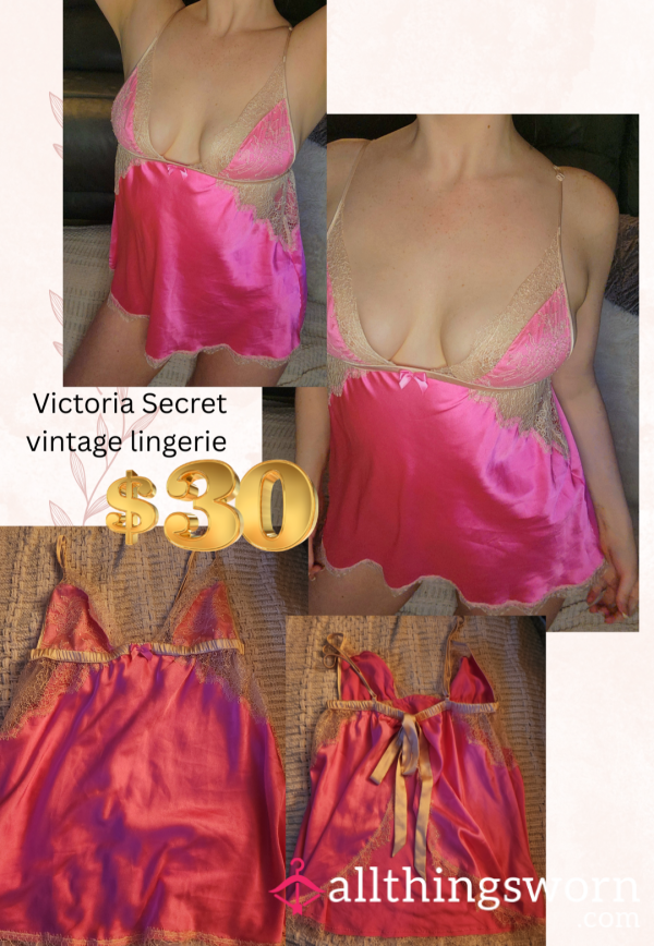 Victoria Secret Vintage Satin Lingerie Dress