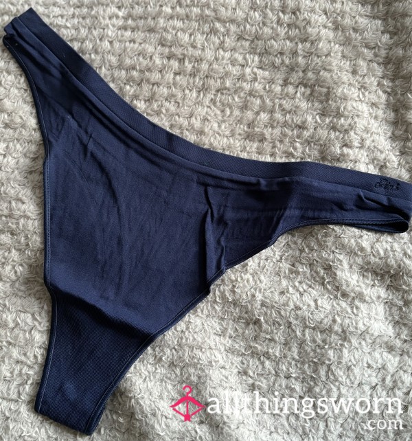 Victoria Secrets Navy Blue Thong