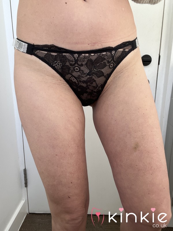 Victoria Secret's Used Black Laced String