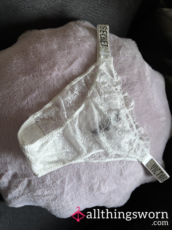 Victoria Secret White Lace Panties