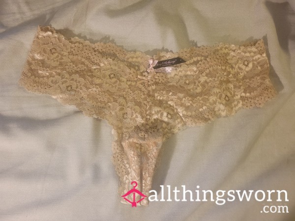 Victoria's Secret All Lace Nude Thong