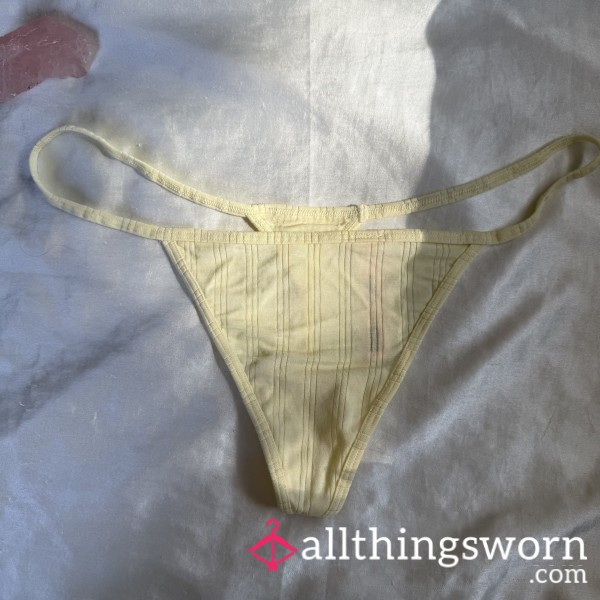 Victoria’s Secret Baby Yellow V-String