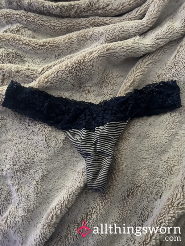 Victoria’s Secret Blue Lace Thong