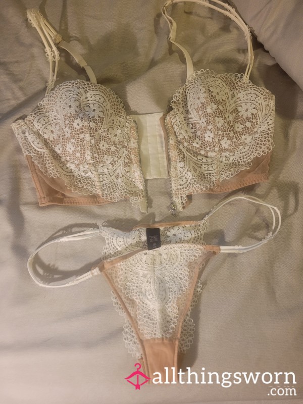 Victoria's Secret Bustier And Lace Thong