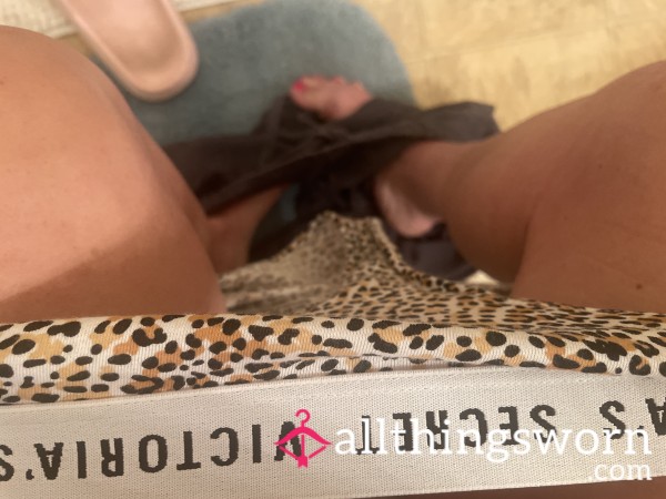 Squirt Drenched Victoria’s Secret Cotton Cheetah Panties