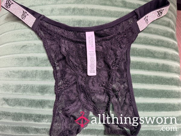 🖤 Victoria's Secret Crotchless Lace Thong – My Most Daring Pair 😘🔥