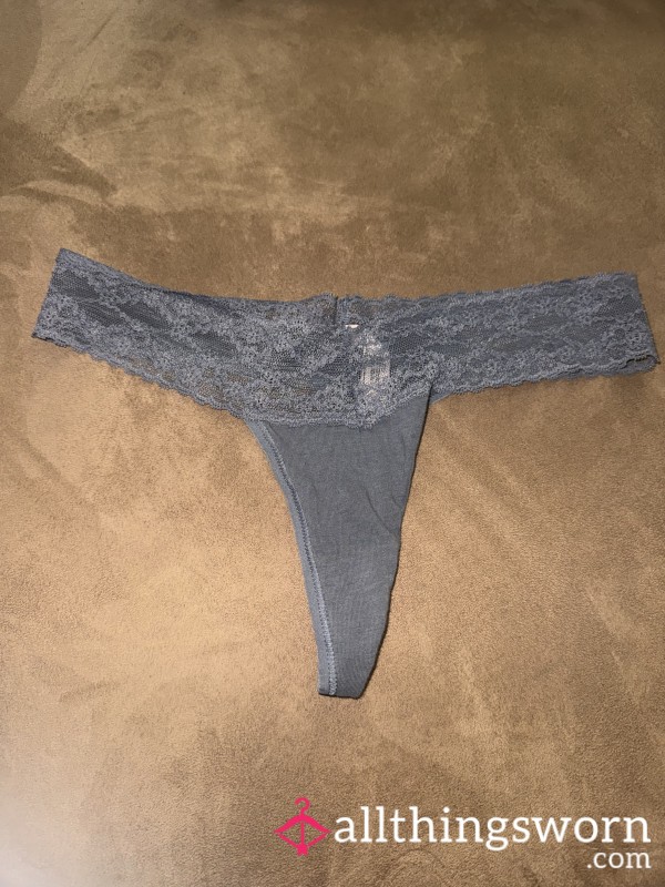 Victoria's Secret Gray Lacey Thong ⛓️🩶