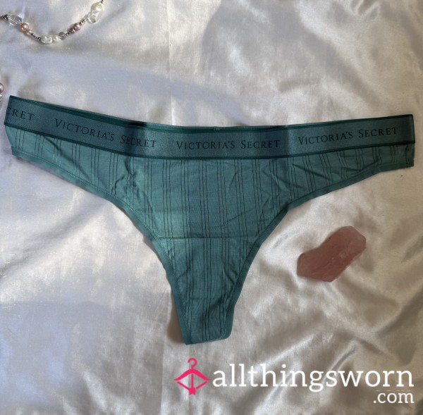 Victoria’s Secret SoSoft Green Logo Thong