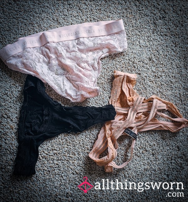 Victoria’s Secret Lace Panties – Soft, Worn Just For You 💕