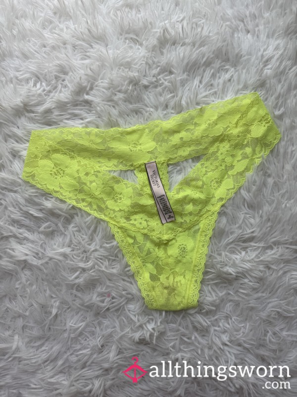 Victoria’s Secret Lace  Thong - Neon