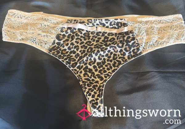 🐆 Victoria’s Secret Leopard Thong - Custom Worn Luxury 💋