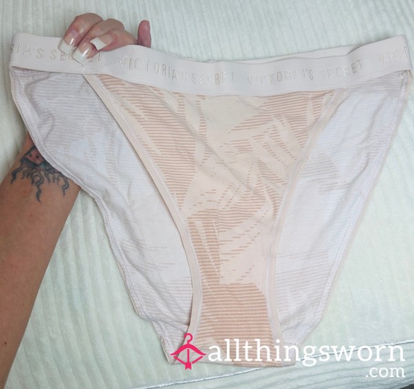 Victoria's Secret Light Pink Palm Tree Bikini Breif - Super Soft!