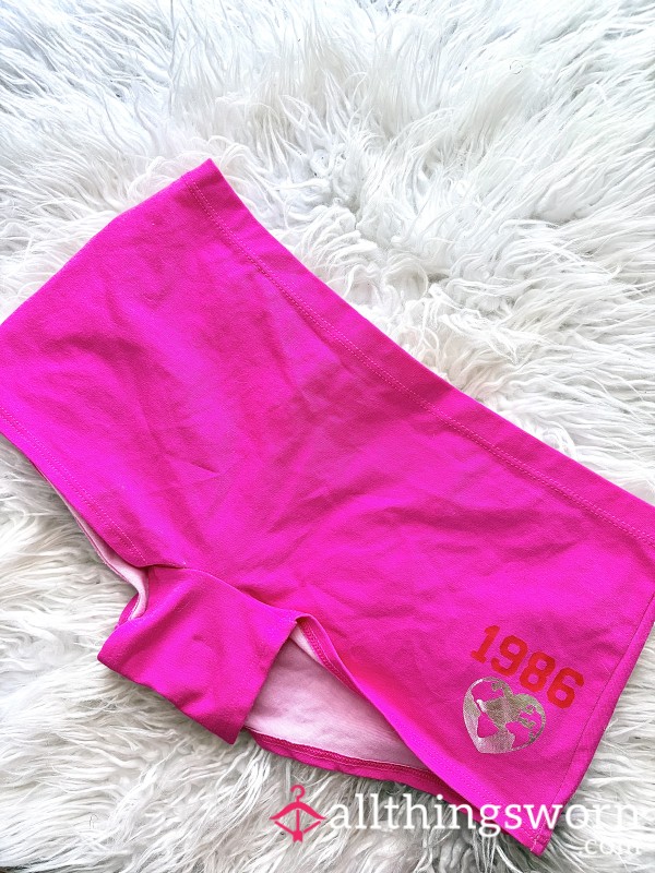 Victoria's Secret PINK Cotton Dorm Boyshort Panties (Lrg)