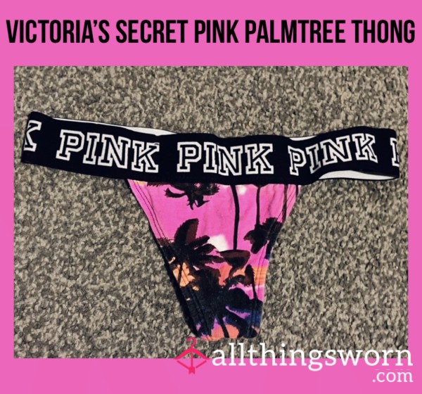 Victoria’s Secret Pink Palmtree Thong🌴