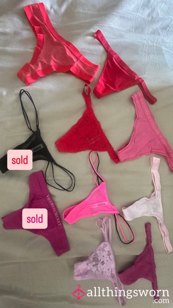 Victoria’s Secret Pink Thongs & G-strings