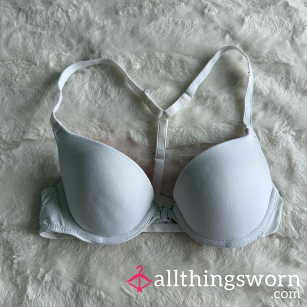 Victoria’s Secret PINK White Racerback Bra