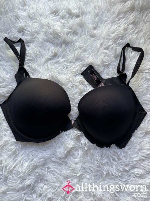 Victoria’s Secret Satin Push Up Bra - Black 36D